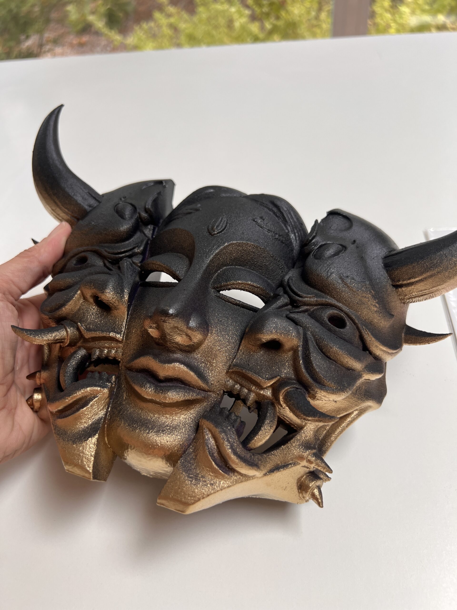 Máscara japonesa HANNYA | Impresión 3D - Imagen 2