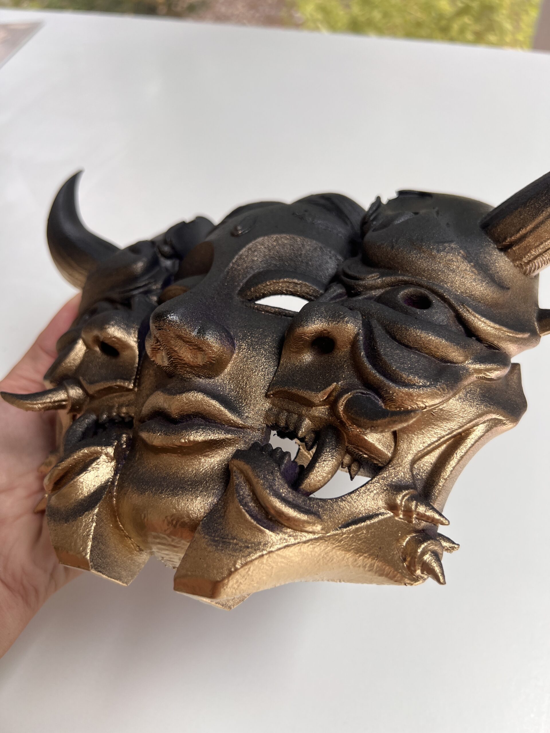 Máscara japonesa HANNYA | Impresión 3D - Imagen 4