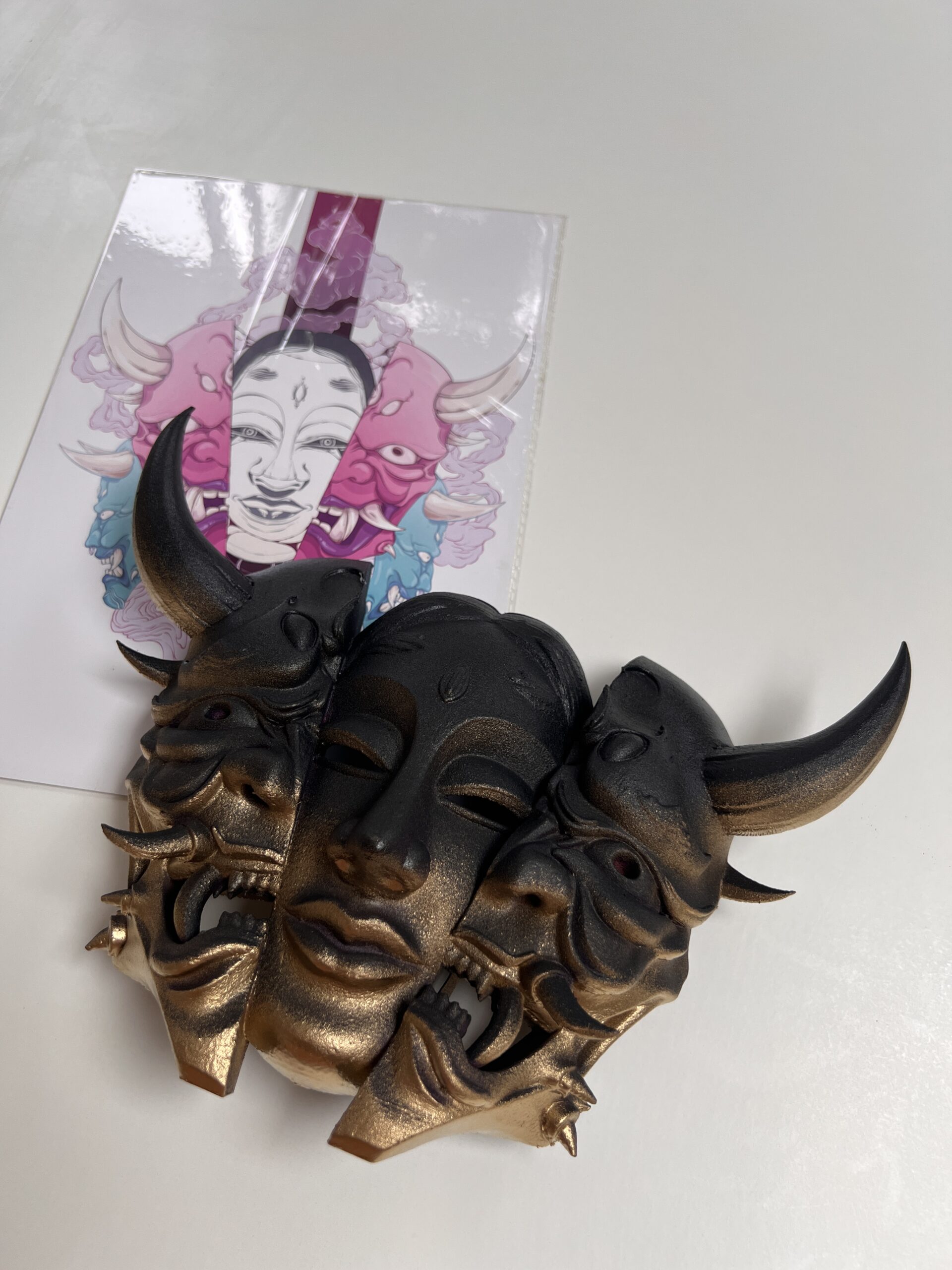 Máscara japonesa HANNYA | Impresión 3D - Imagen 6