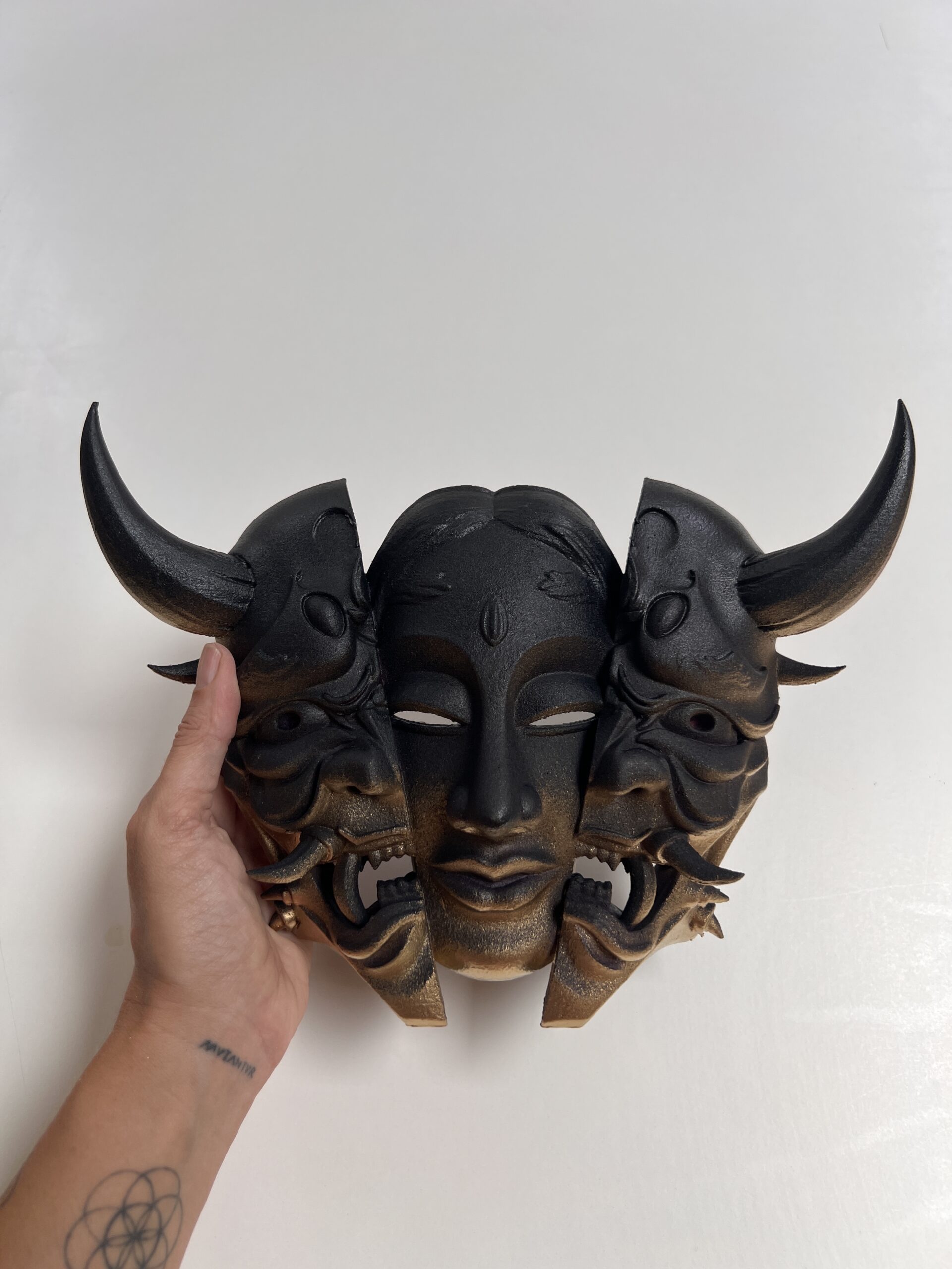 Máscara japonesa HANNYA | Impresión 3D