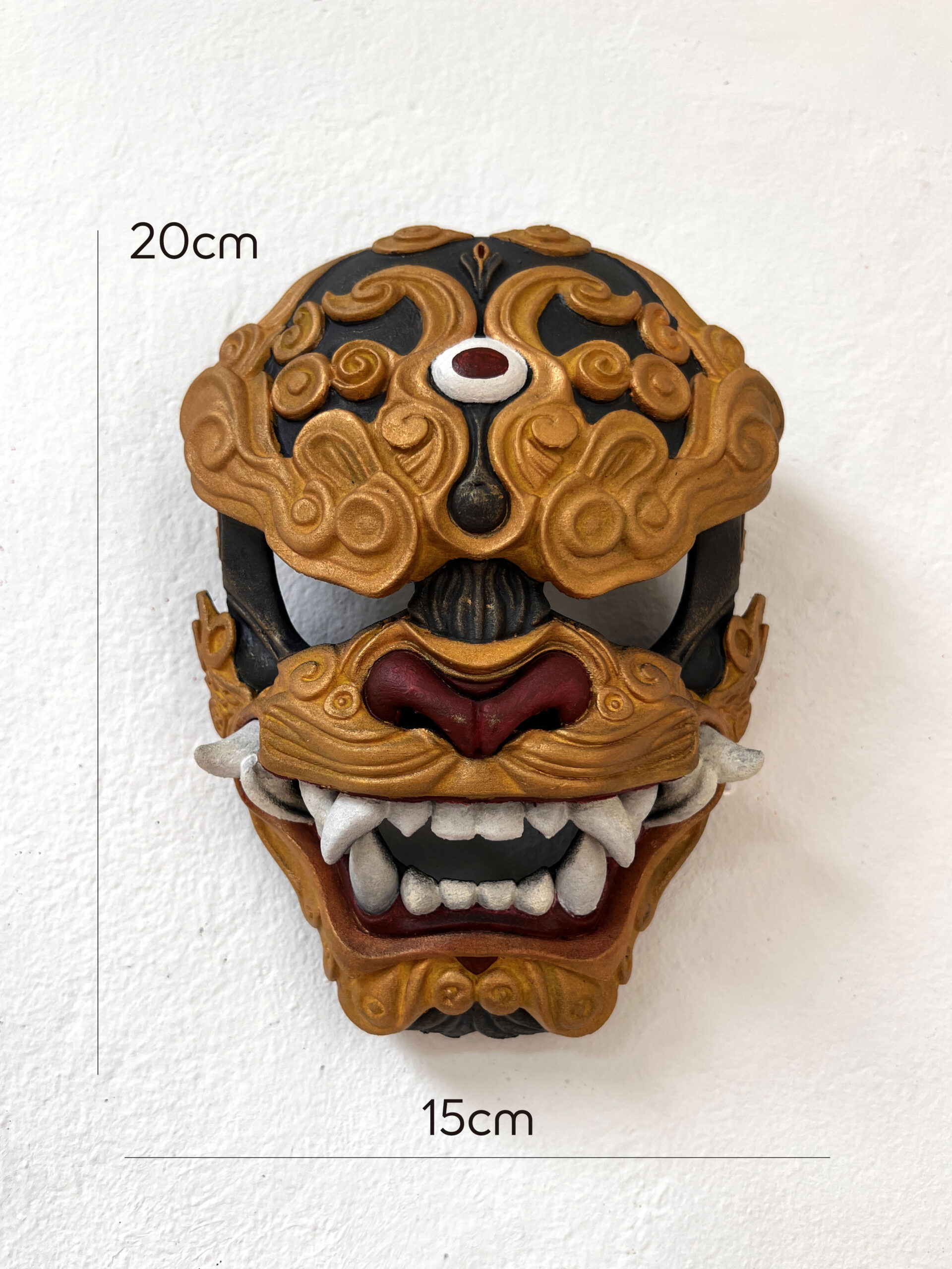 Máscara japonesa KOMAINU | Impresión 3D - Imagen 4