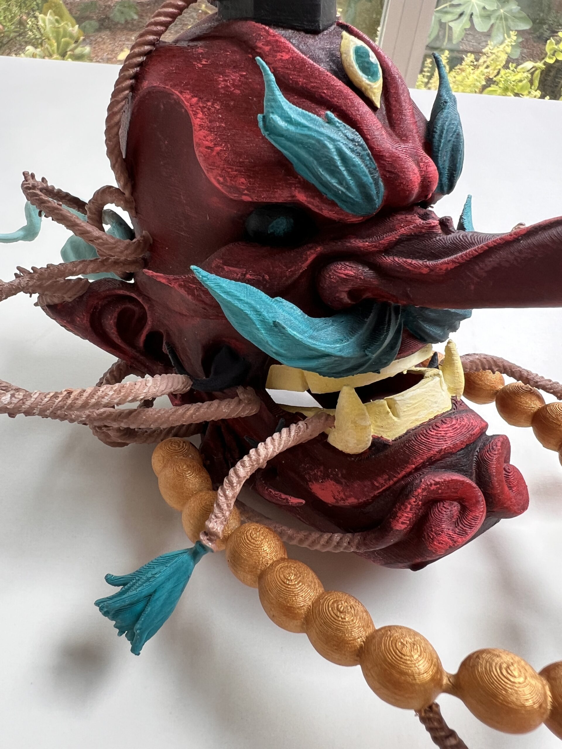 Máscara japonesa TENGU | Impresión 3D - Imagen 4