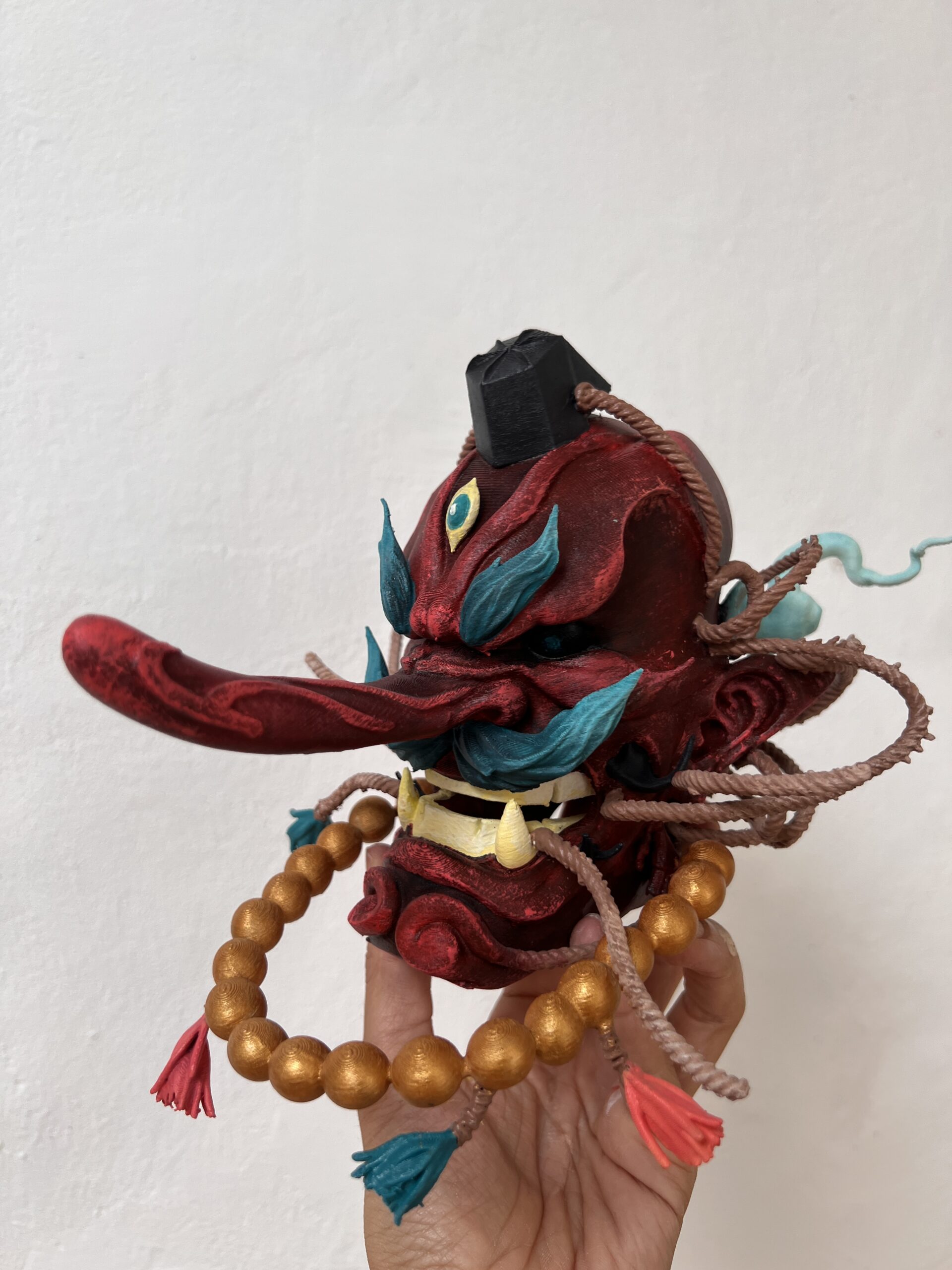 Máscara japonesa TENGU | Impresión 3D - Imagen 2