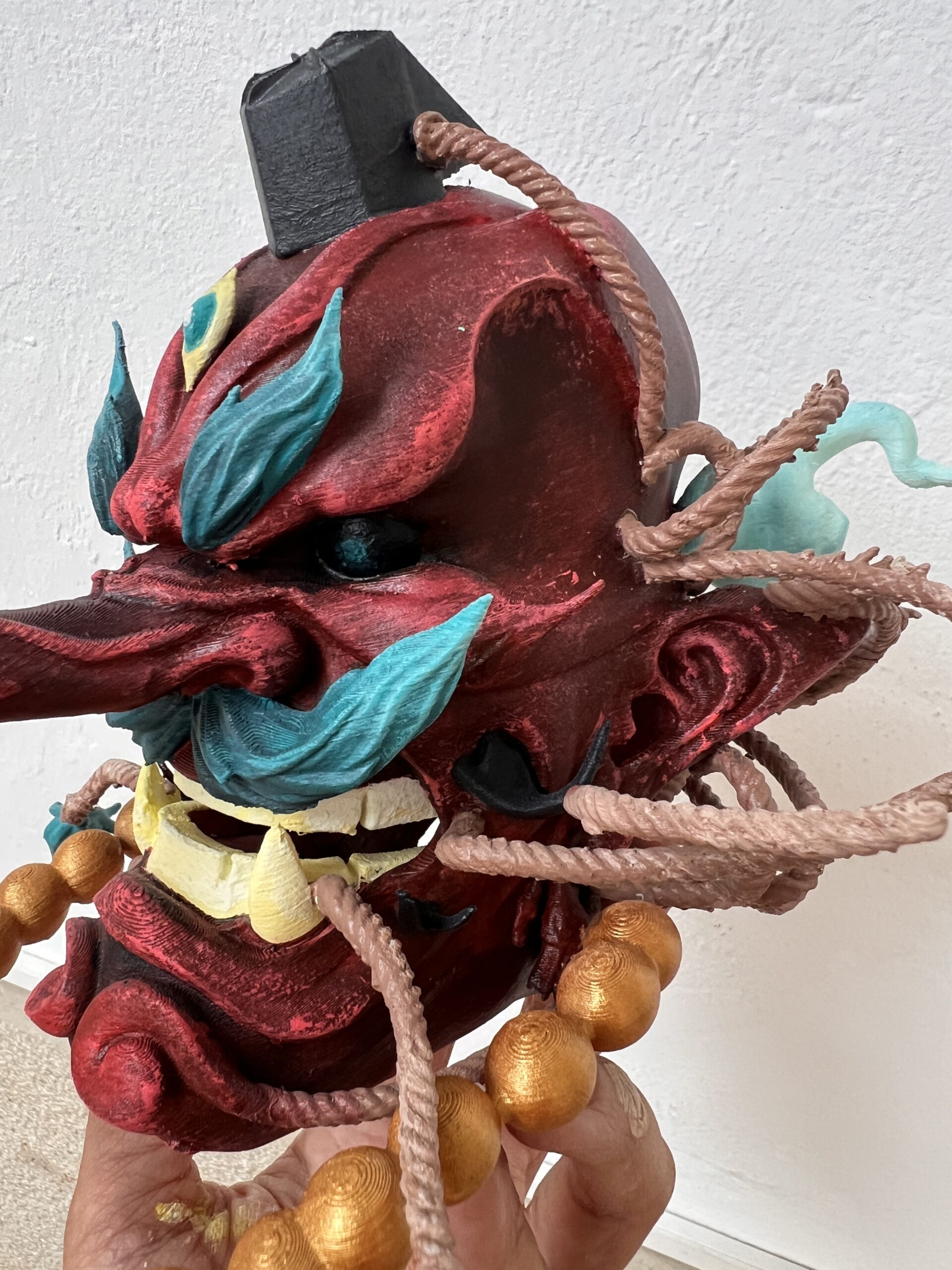 Máscara japonesa TENGU | Impresión 3D - Imagen 3